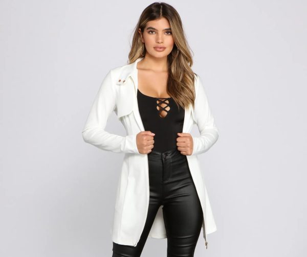 Majorly Chic Belted Trench Dress - Image 6
