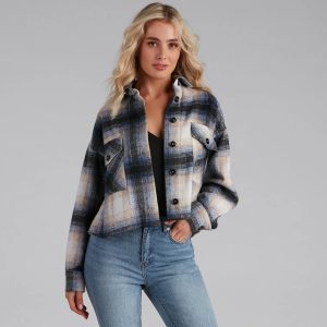 Cozy Vibes Plaid Shacket