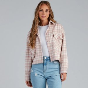 Gilmore Flannel Crop Shacket