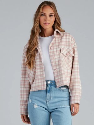 Gilmore Flannel Crop Shacket
