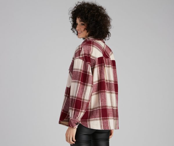 True And Trendy Plaid Shacket - Image 6