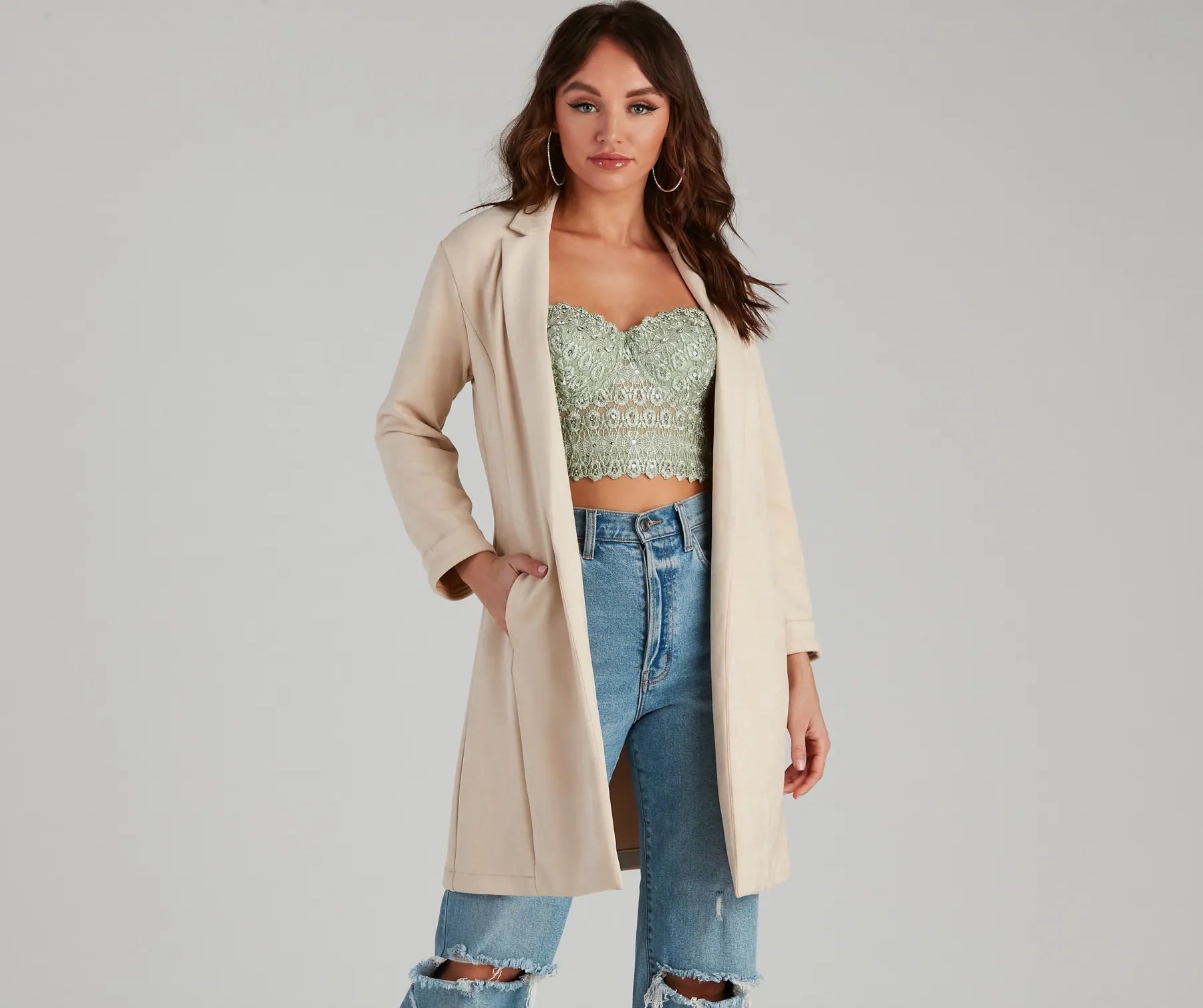 Major Boss Babe Long Line Blazer - Image 13