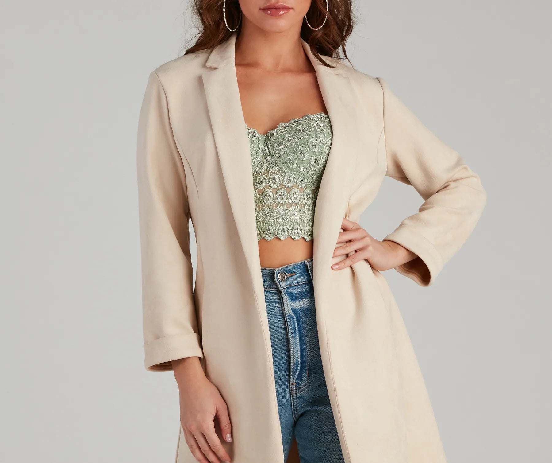 Major Boss Babe Long Line Blazer - Image 15