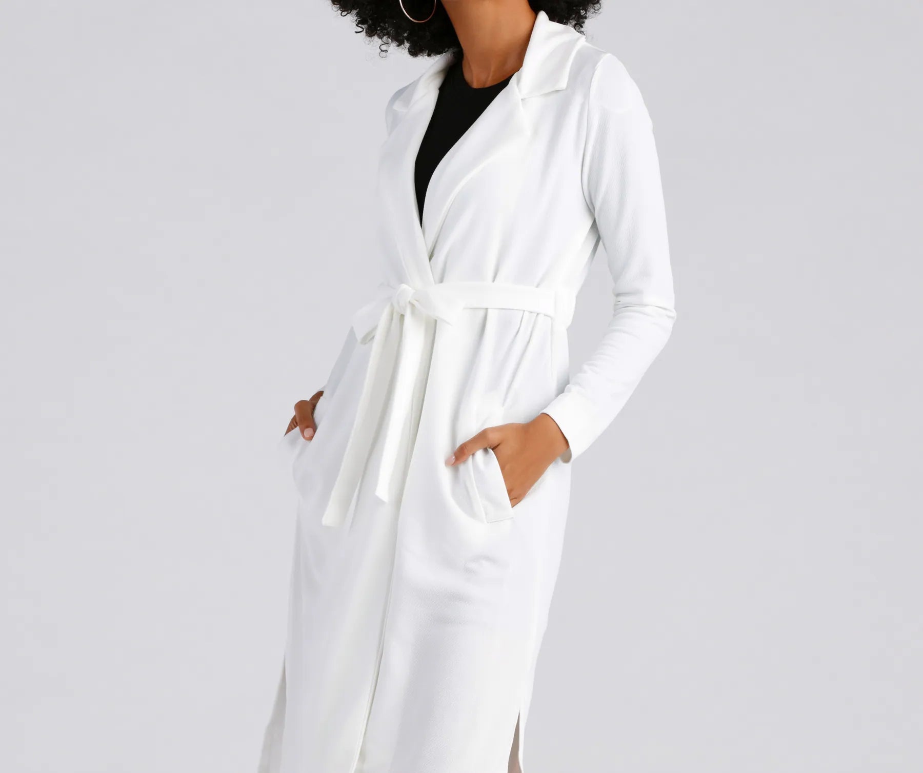 Making Moves Tie Waist Trench - Image 12