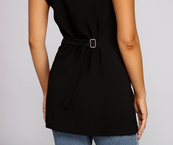 City Chic Double Breasted Vest - Image 11