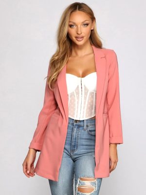 First Impressions Cuffed Boyfriend Blazer