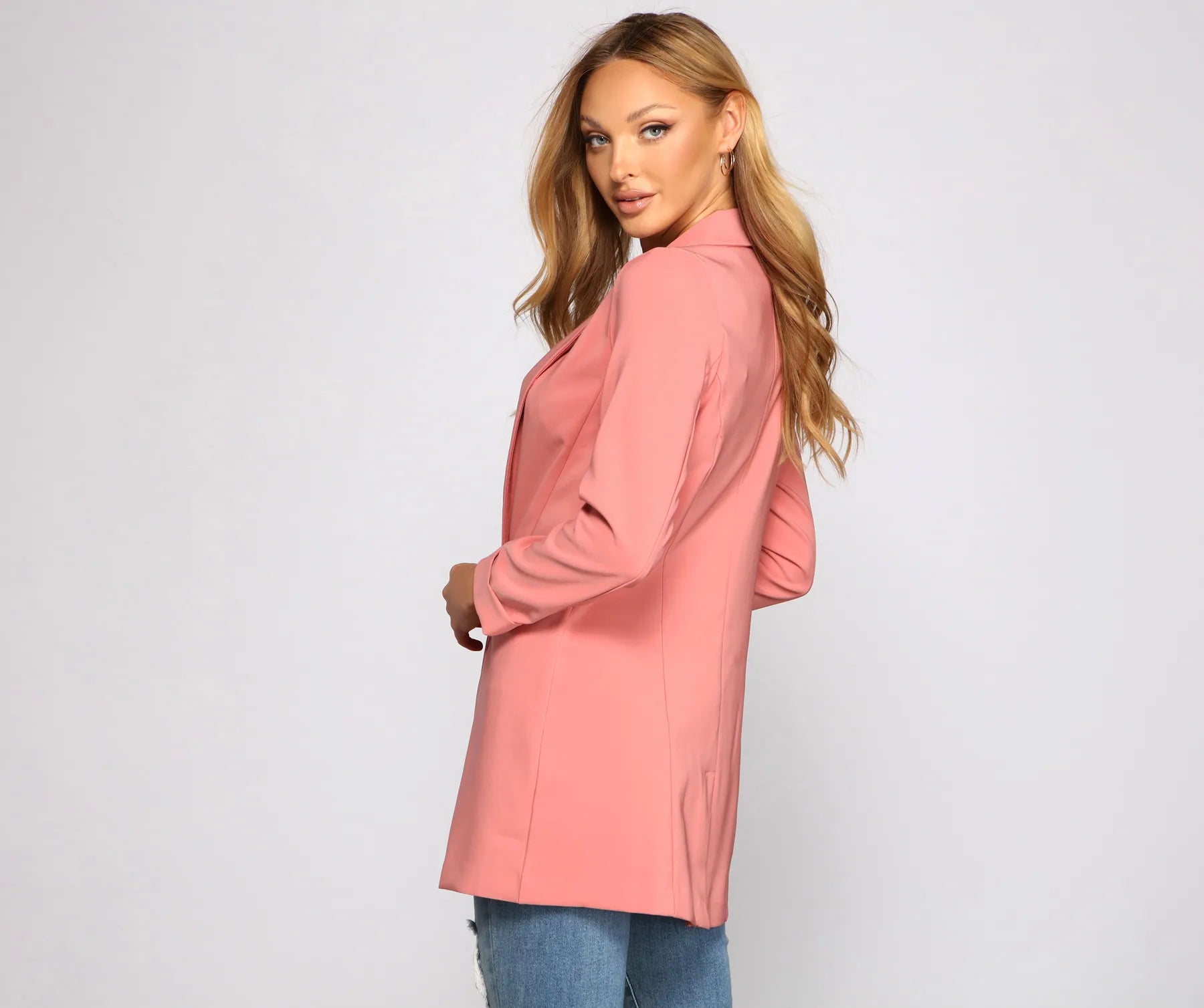 First Impressions Cuffed Boyfriend Blazer - Image 2