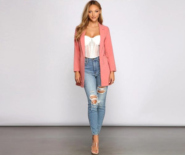 First Impressions Cuffed Boyfriend Blazer - Image 4