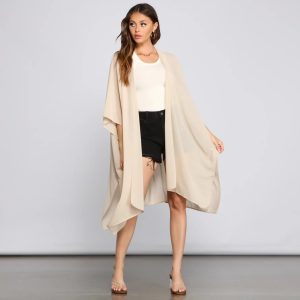 Essential Oversized Chiffon Kimono