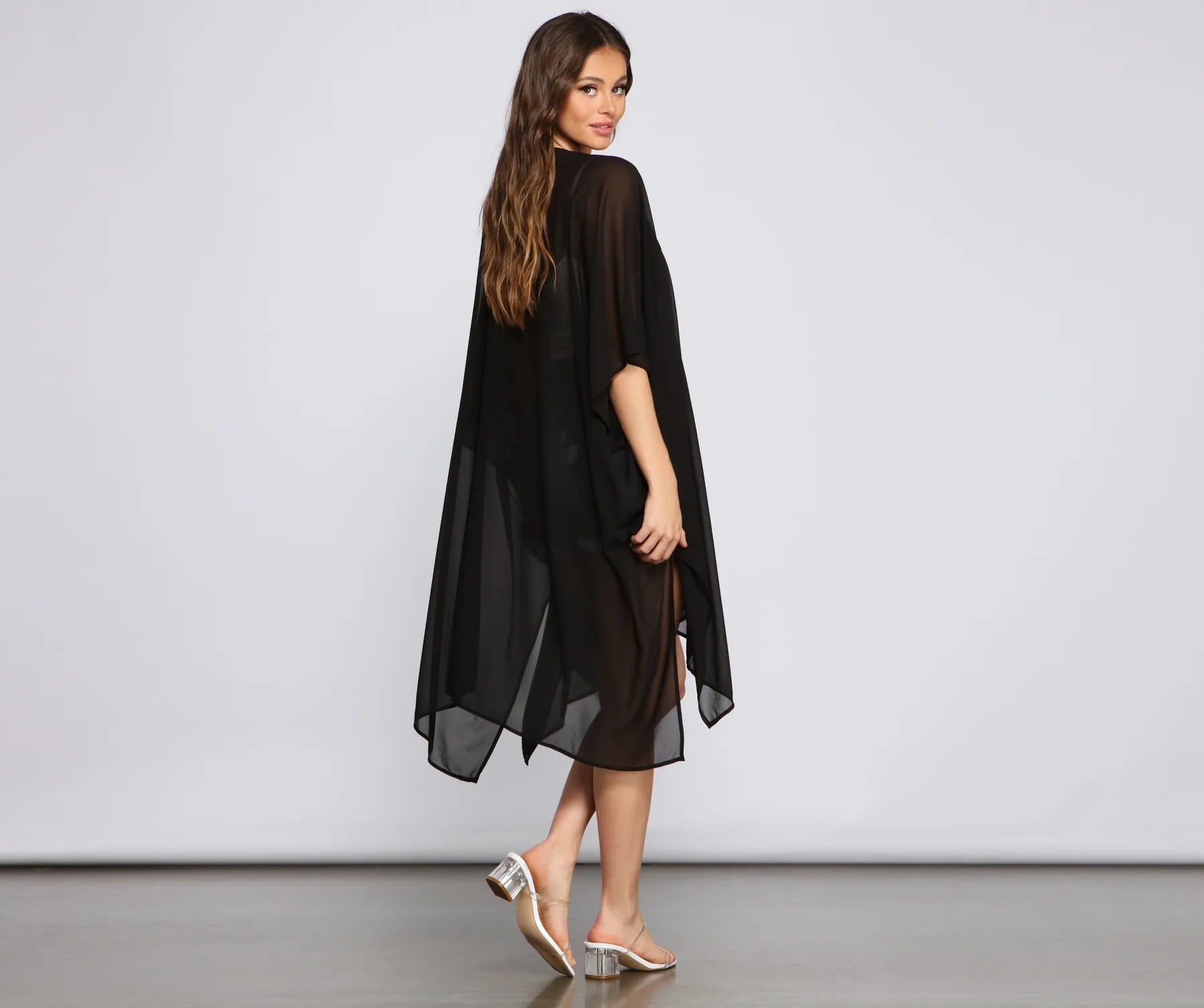 Essential Oversized Chiffon Kimono - Image 6
