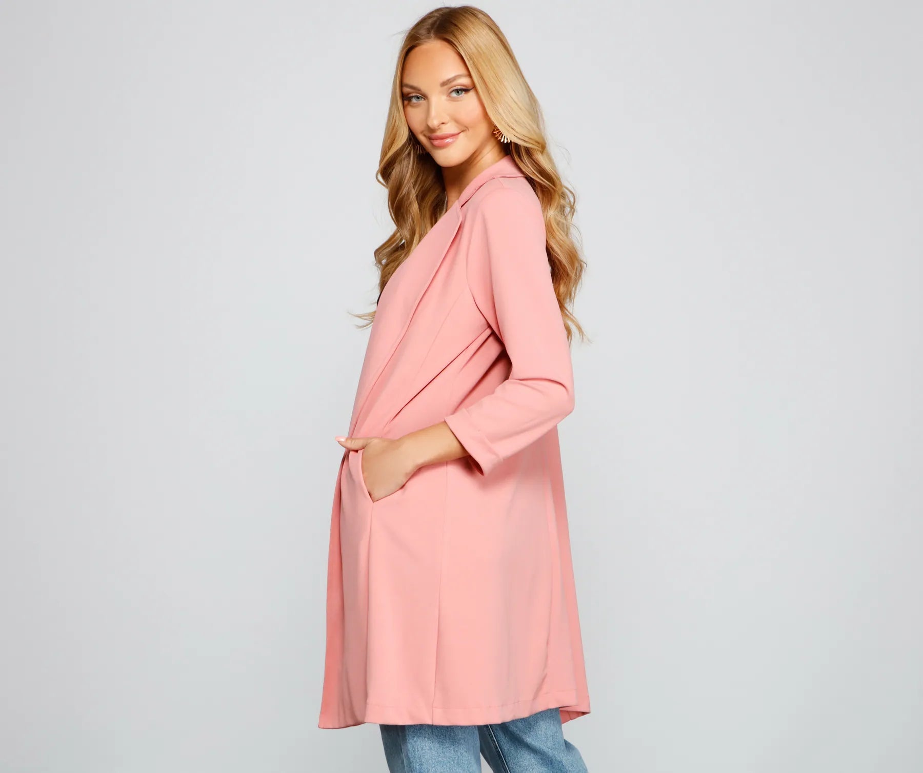 Miss Professional Long Line Blazer - Image 2