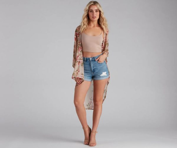 Floral Muse Chiffon Kimono - Image 8