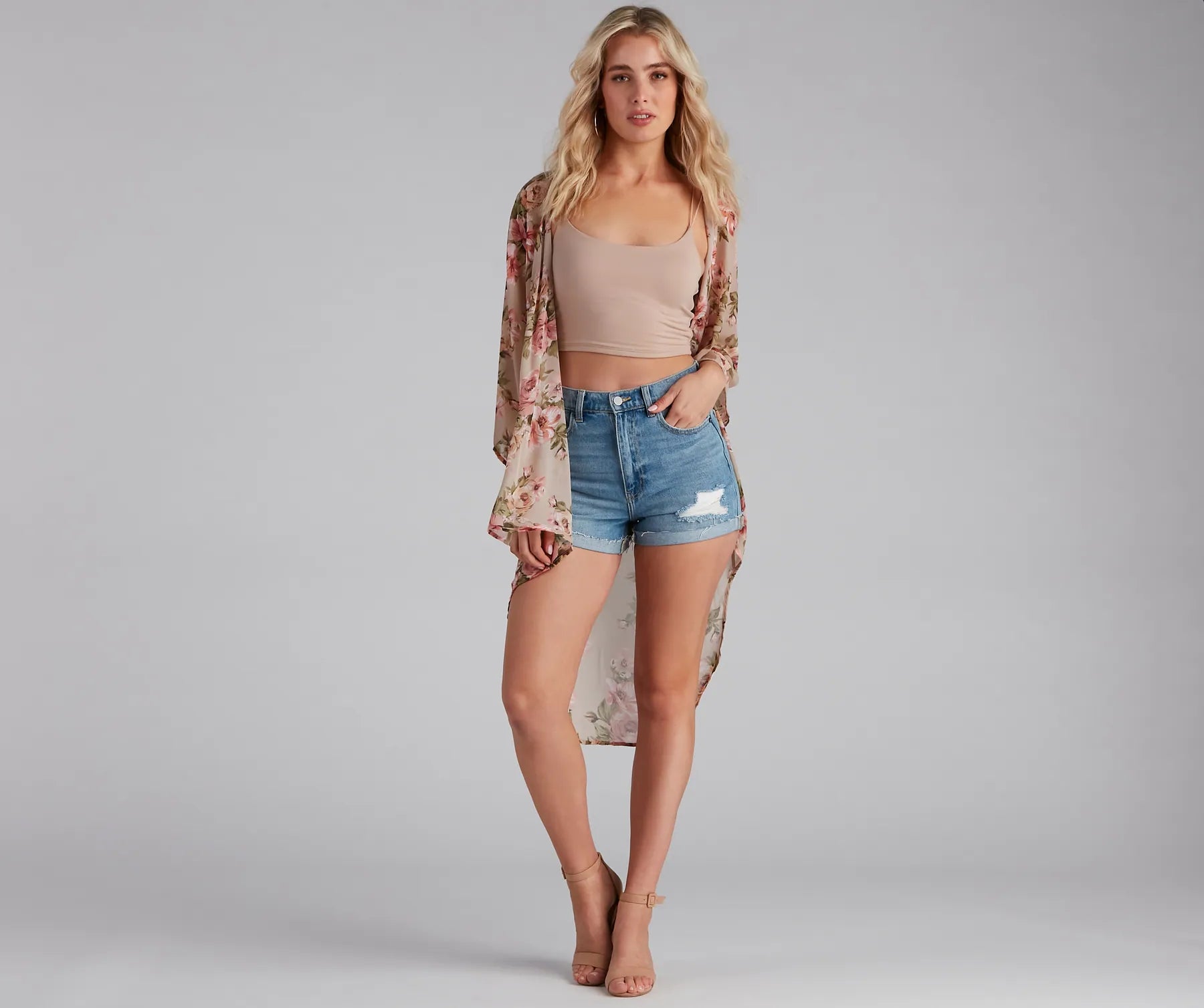 Floral Muse Chiffon Kimono - Image 8