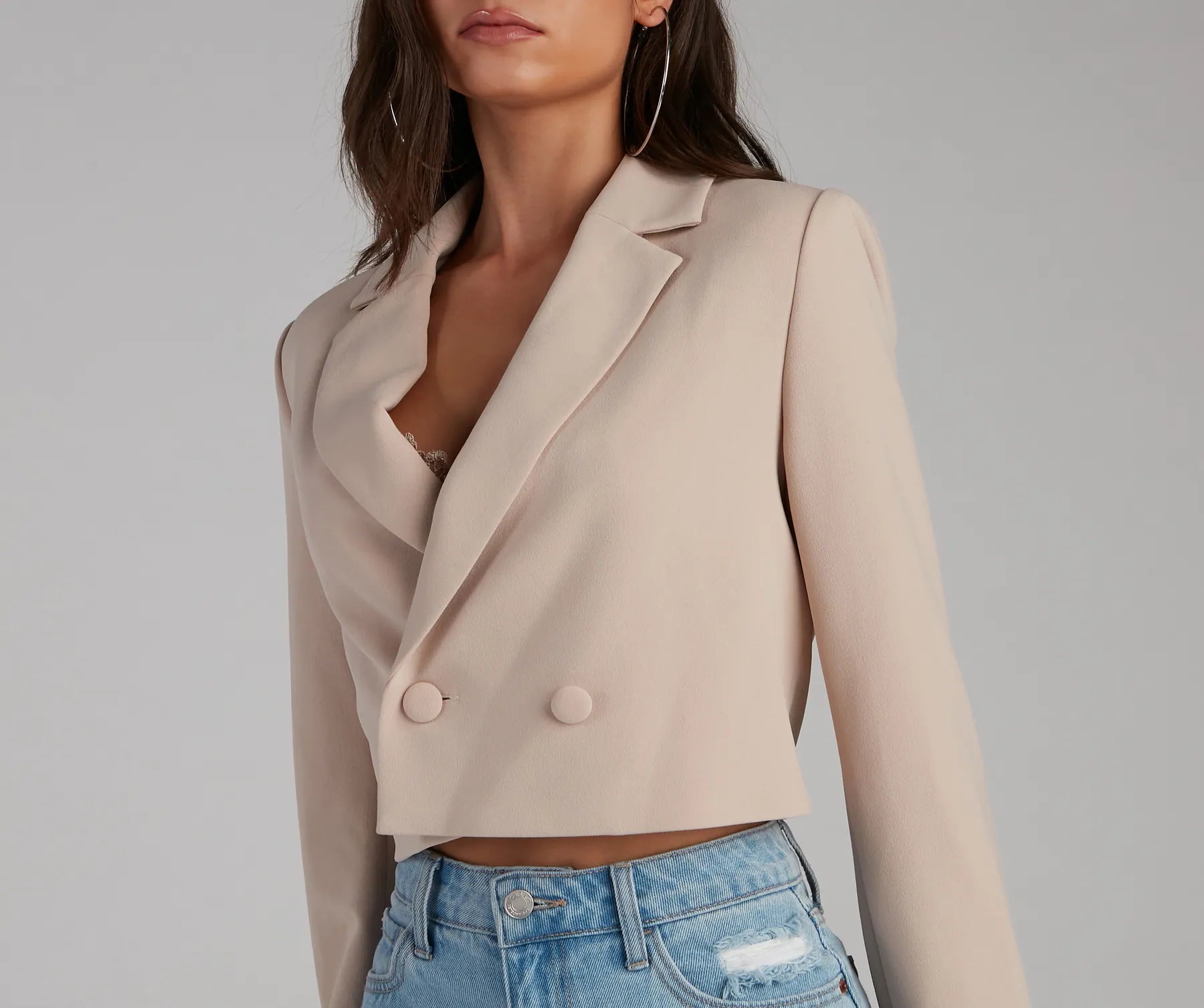 So Polished Cropped Blazer - Image 8