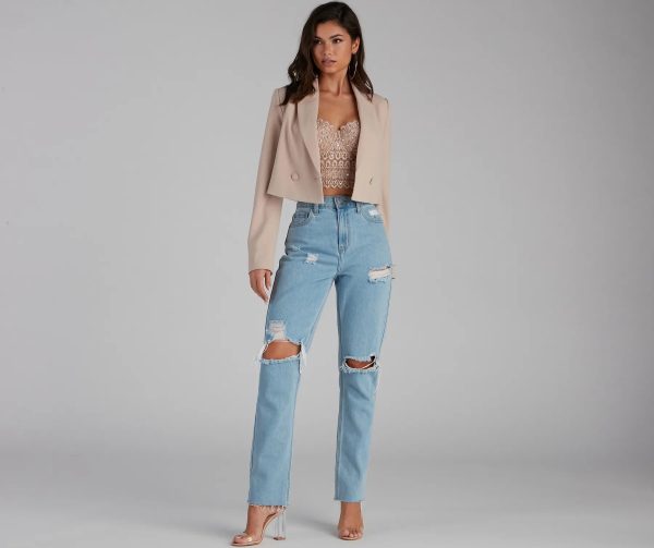 So Polished Cropped Blazer - Image 9