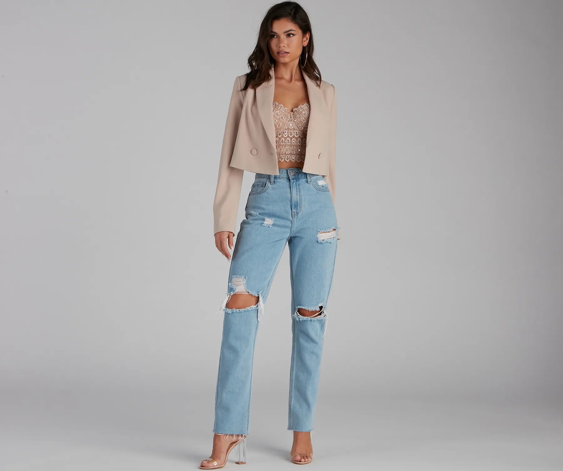 So Polished Cropped Blazer - Image 9