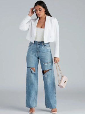 So Polished Cropped Blazer