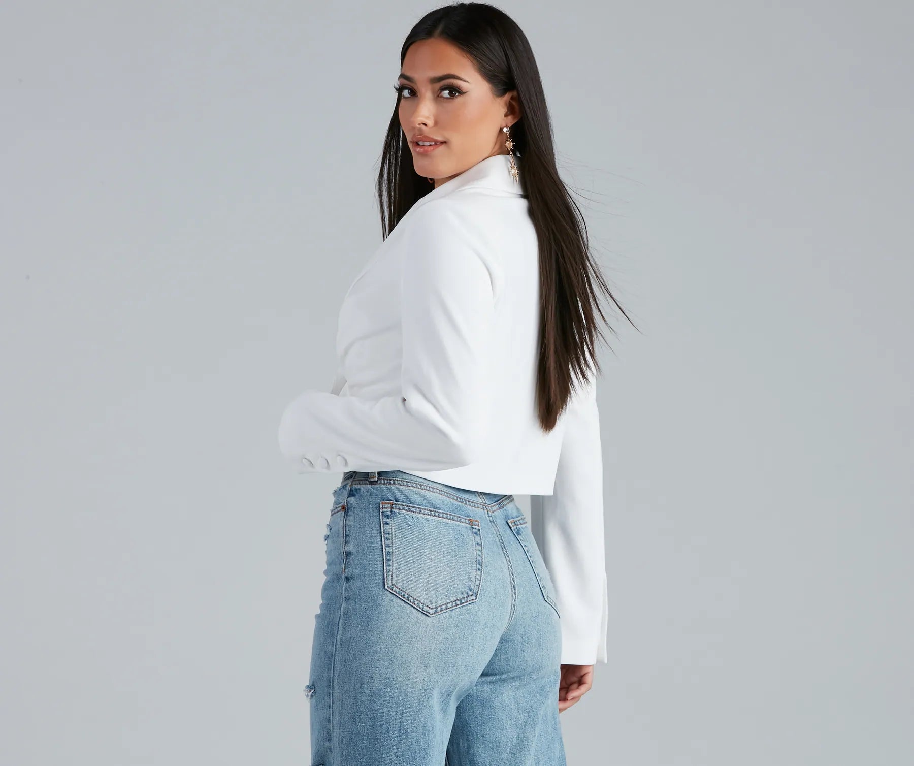 So Polished Cropped Blazer - Image 2