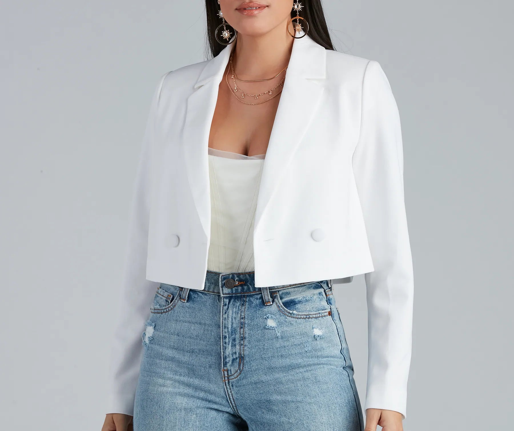 So Polished Cropped Blazer - Image 3