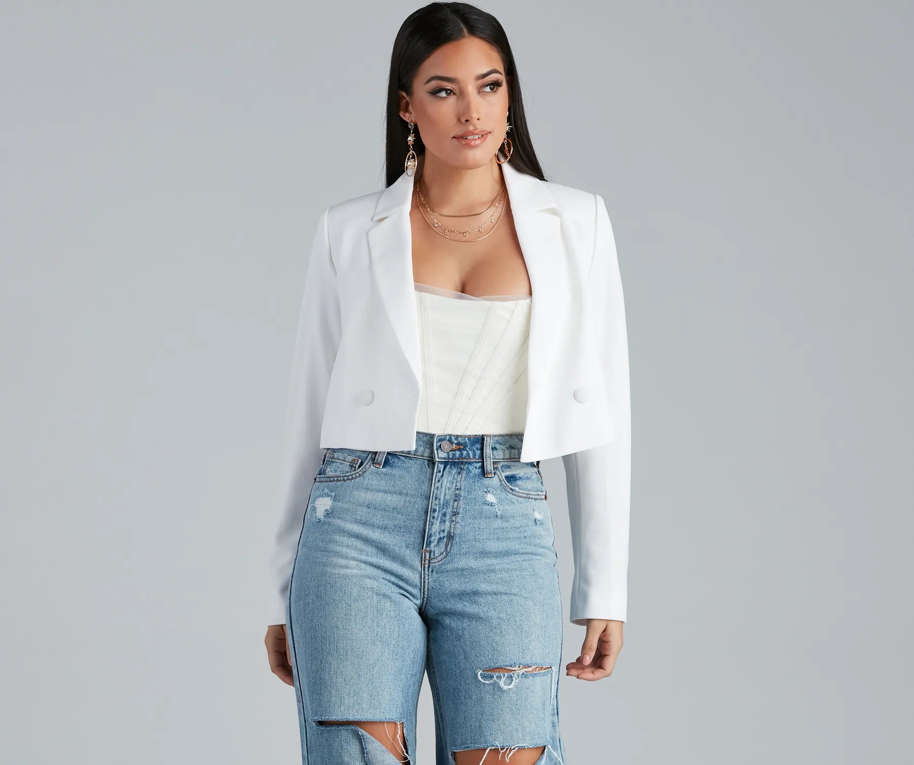So Polished Cropped Blazer - Image 4