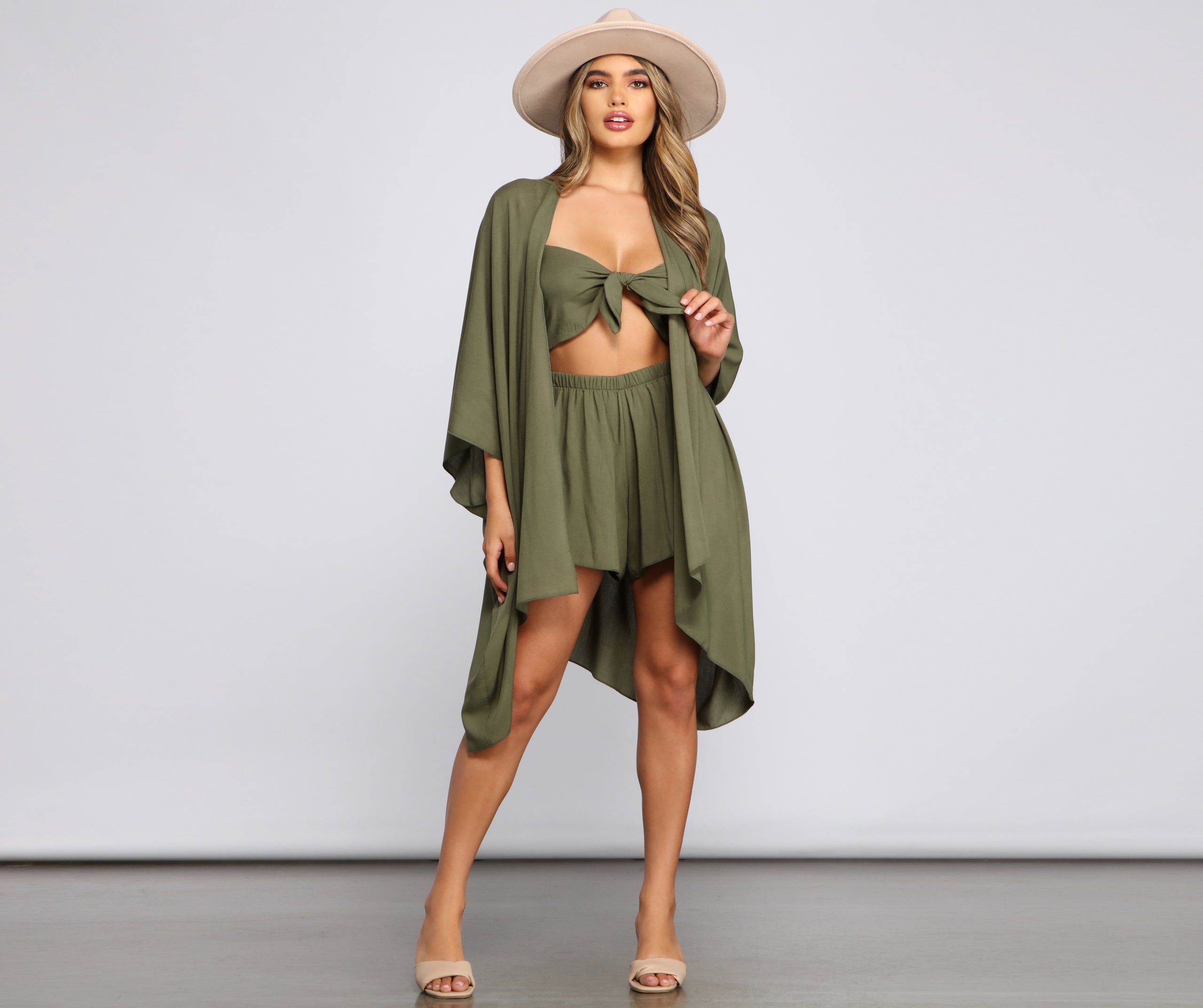 Vacay Mode Flowy Kimono - Image 3