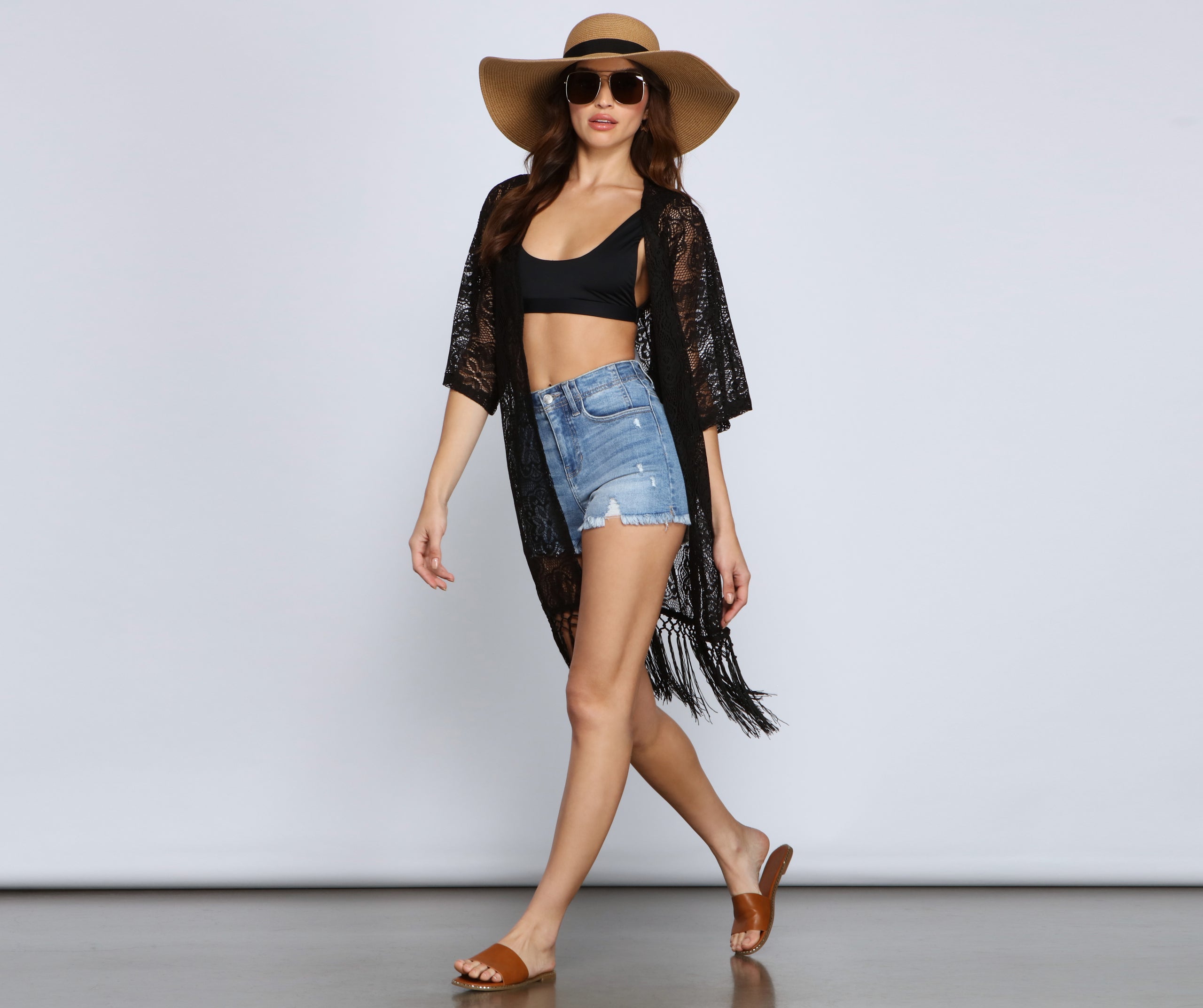 Bohemian Fringe Lace Kimono - Image 5