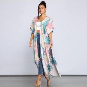 Vacay Bound Palm Leaf Duster