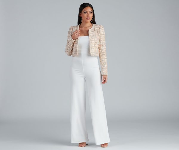 Stylishly Sophisticated Tweed Blazer - Image 4