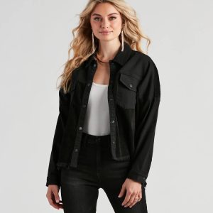 Chill Vibes Denim And Corduroy Jacket