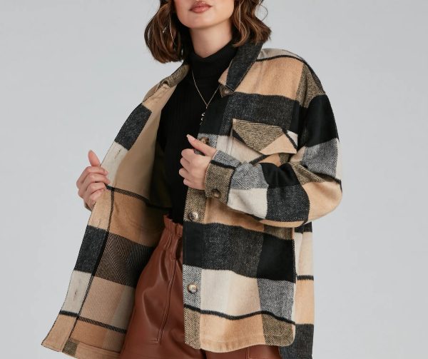 Check It Plaid Button Shacket - Image 4