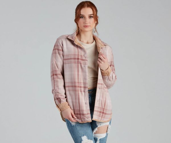 Keep It Trendy Reversible Shacket - Image 2