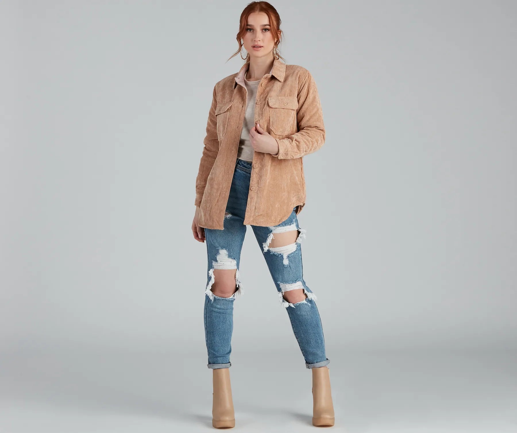 Keep It Trendy Reversible Shacket - Image 5