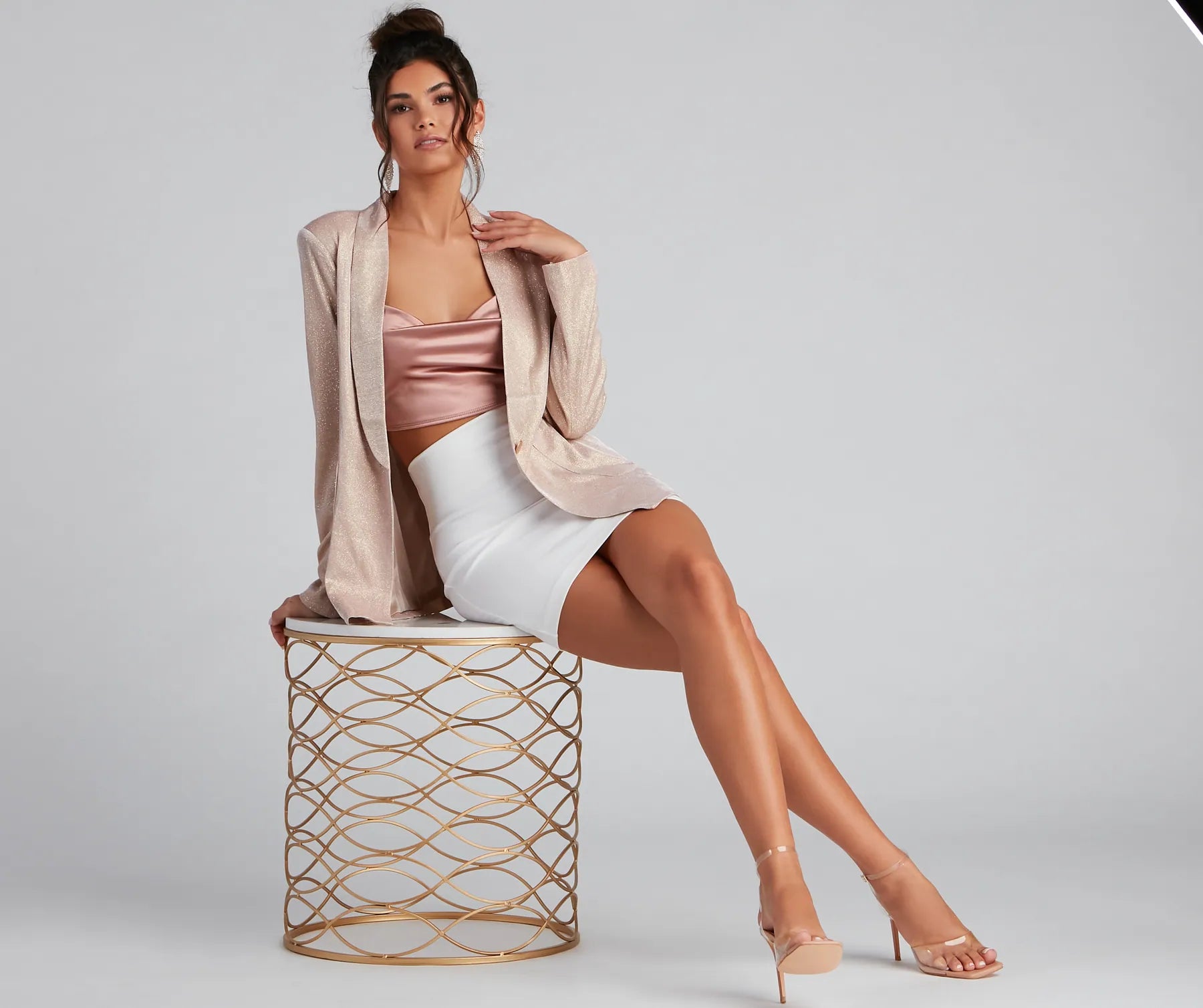 Sophisticated Glamour Glitter Blazer - Image 6