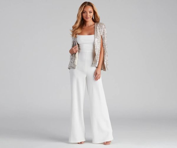 Curtain Call Sequin Knit Cape - Image 3