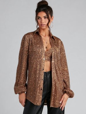 Glitzy Moment Sequin Knit Shacket