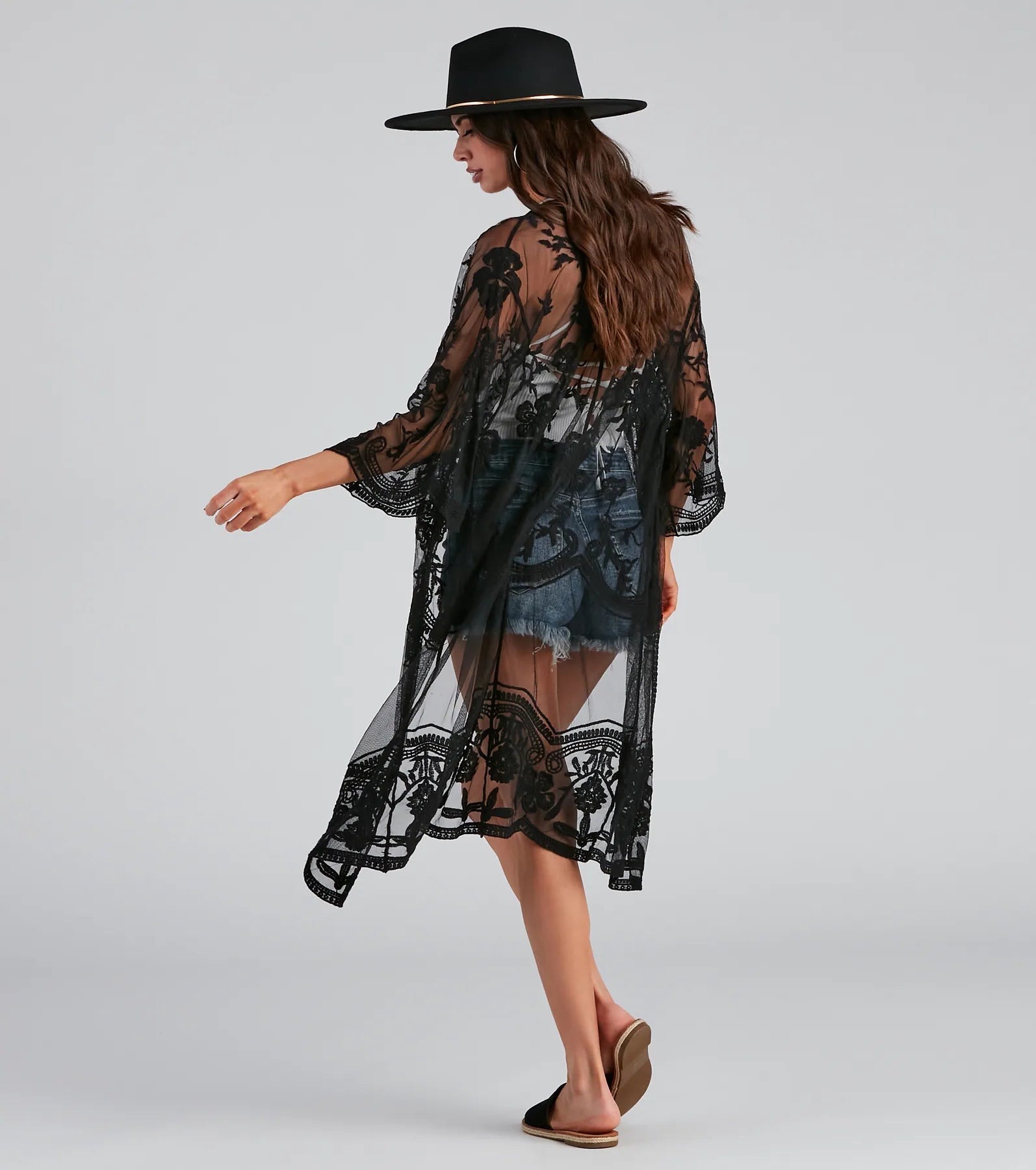 Desert Wanderer Crochet Kimono - Image 19