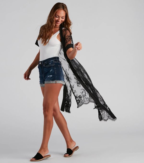 Live In Lace Kimono Duster - Image 2