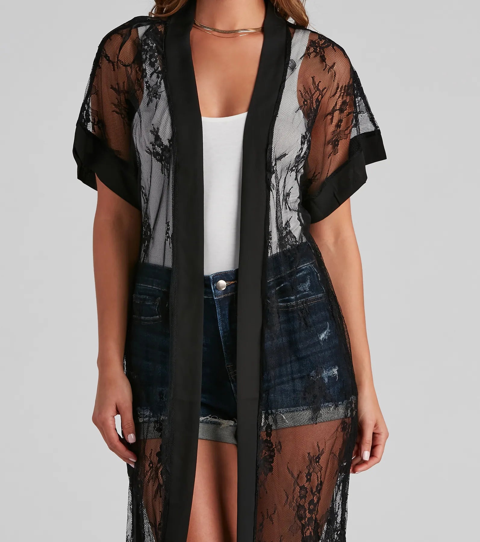 Live In Lace Kimono Duster - Image 4