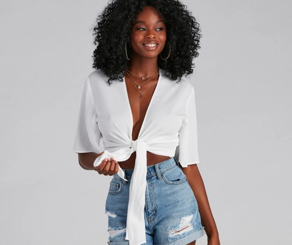 Classic Stunner Tie Front Kimono - Image 3
