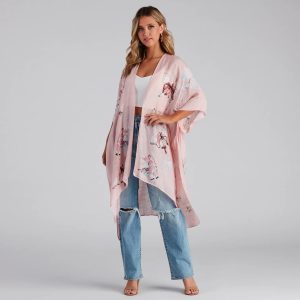 Effortless Breezy Vibes Woven Kimono
