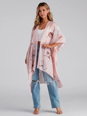 Effortless Breezy Vibes Woven Kimono