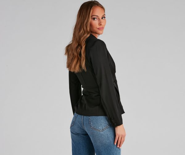 A Chic Moment Fitted Blazer - Image 2
