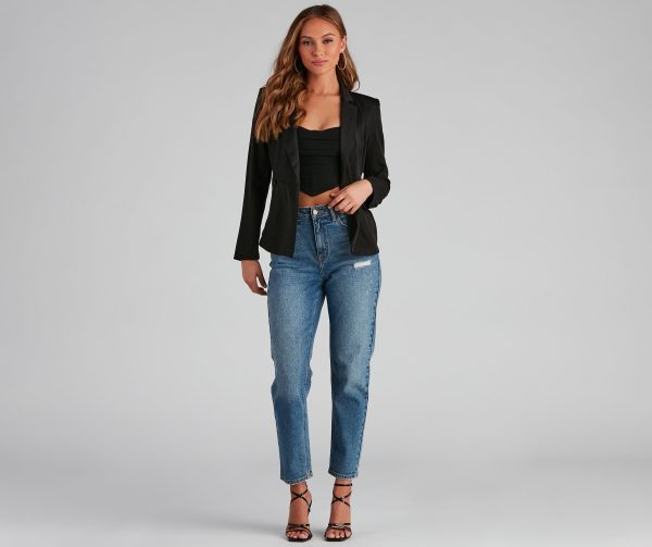 A Chic Moment Fitted Blazer - Image 3