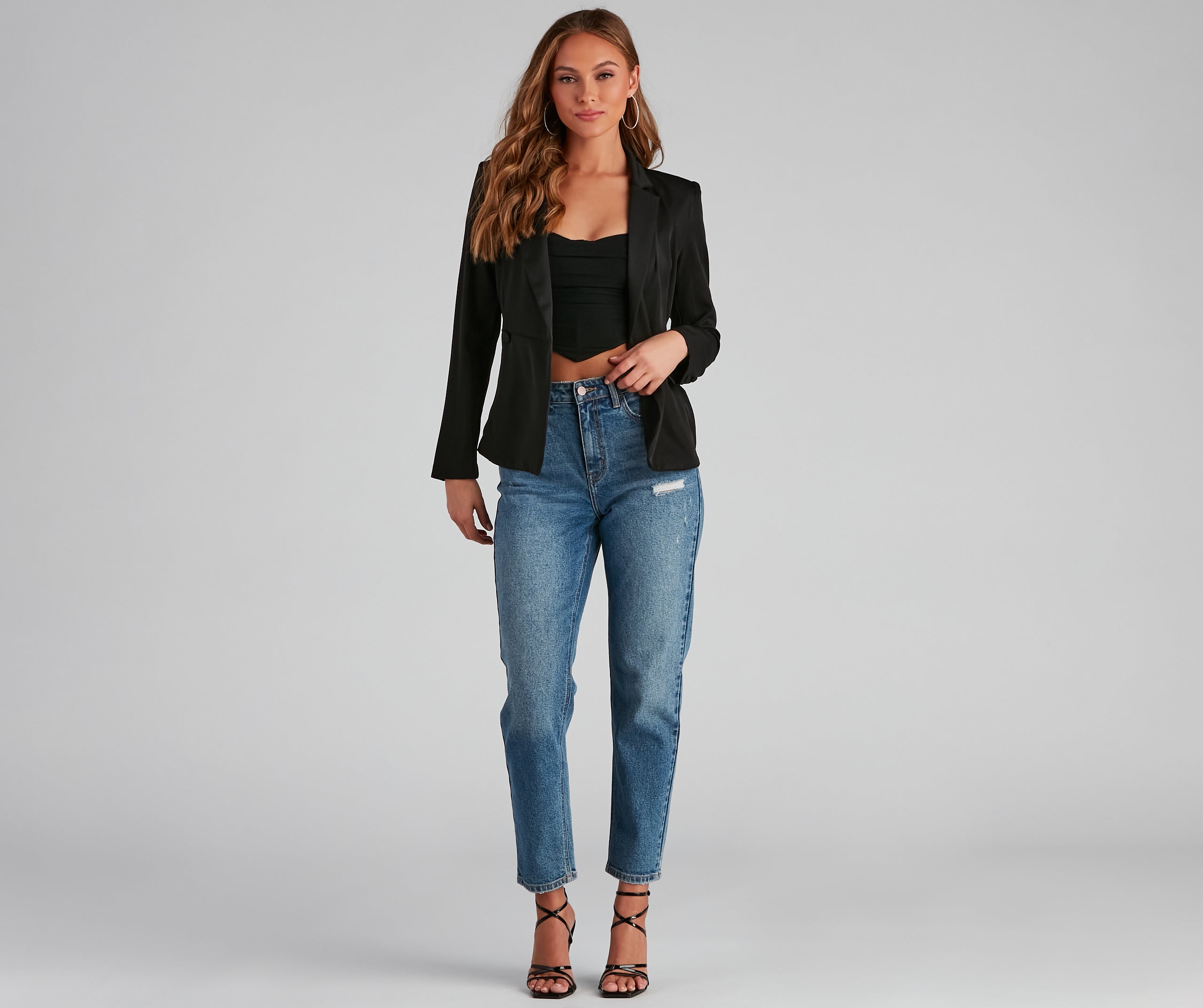 A Chic Moment Fitted Blazer - Image 3