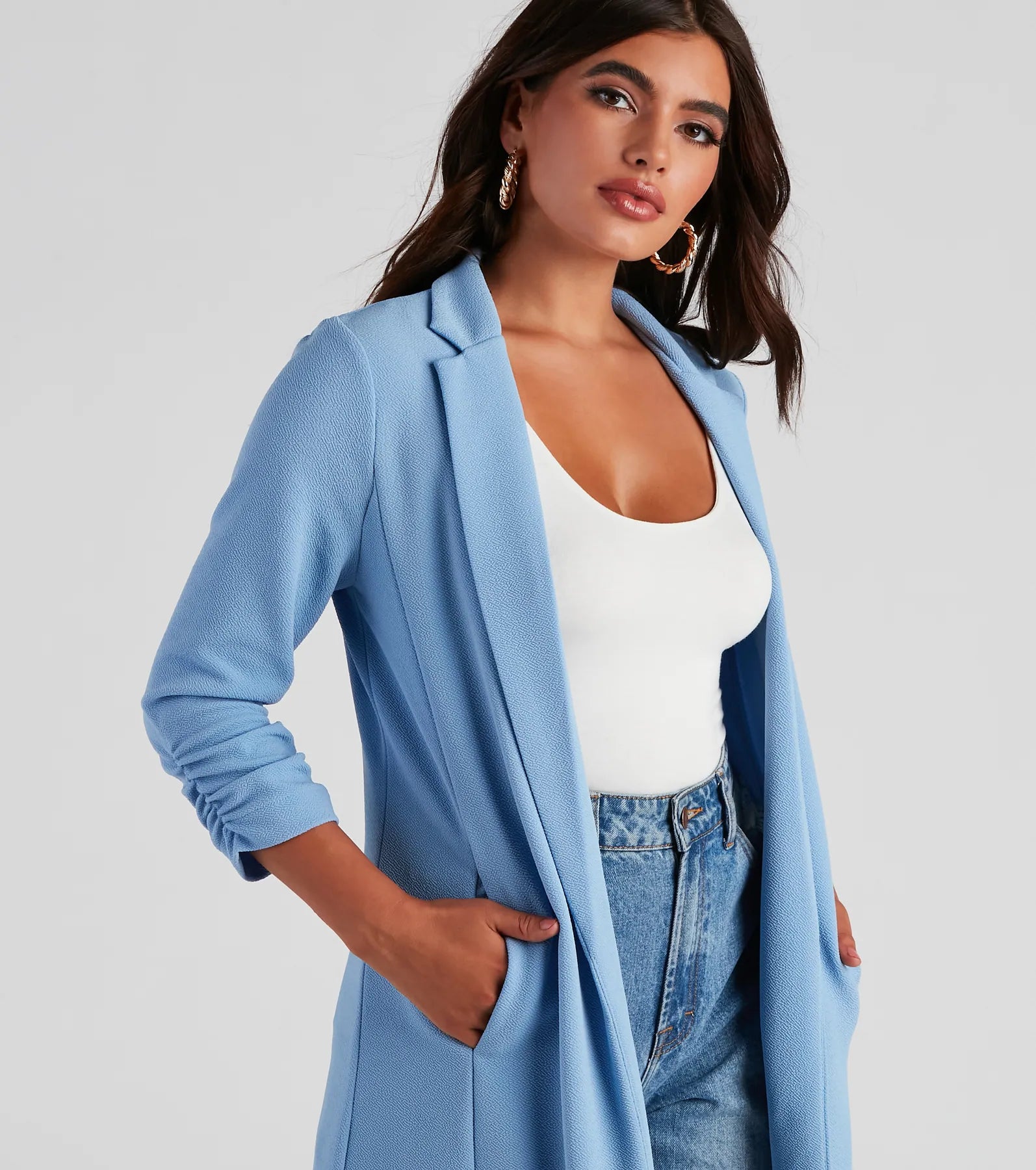 Get Down To Business Crepe Blazer - Image 4