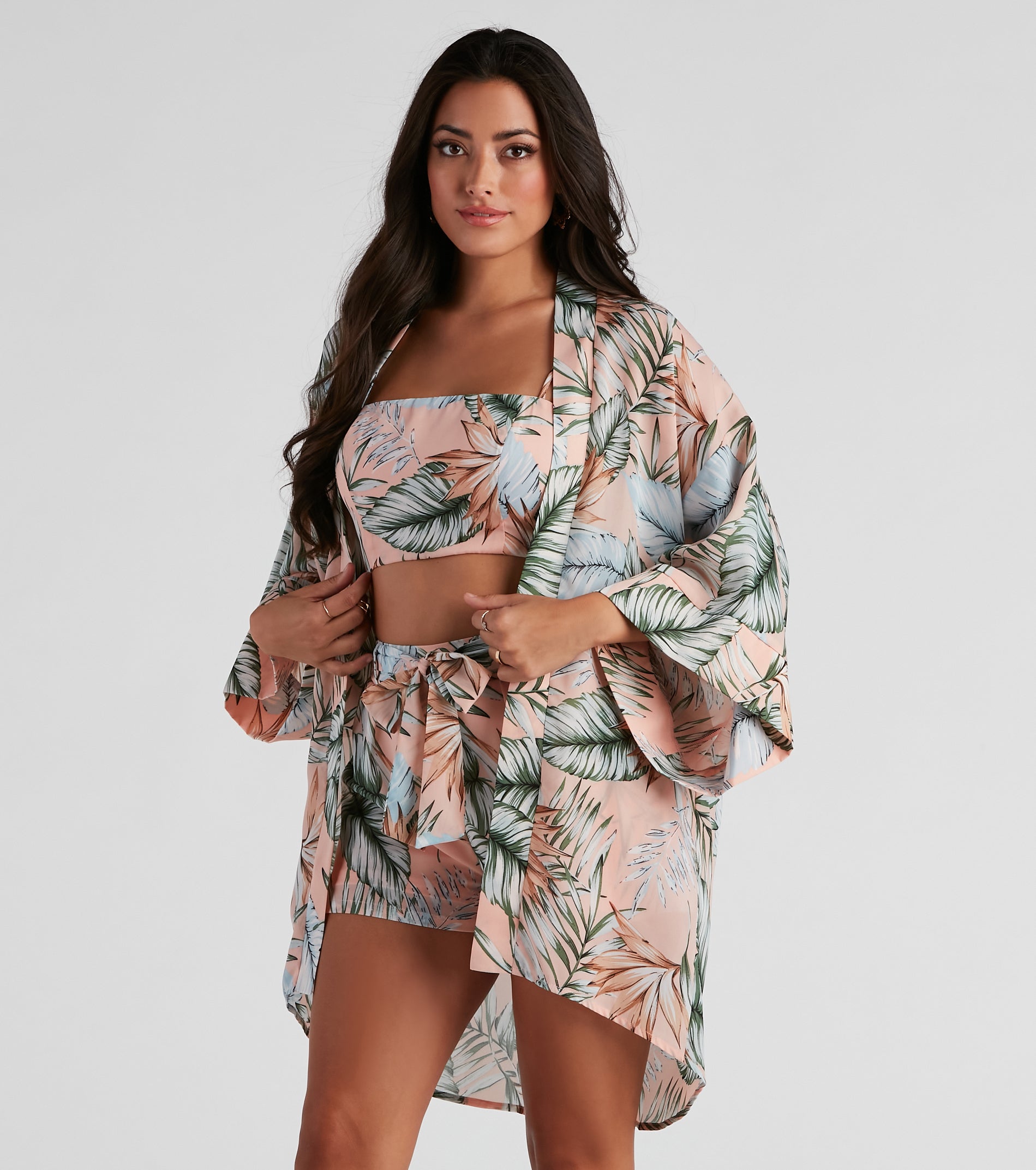 Dreamy Island Vibes Chiffon Kimono - Image 3