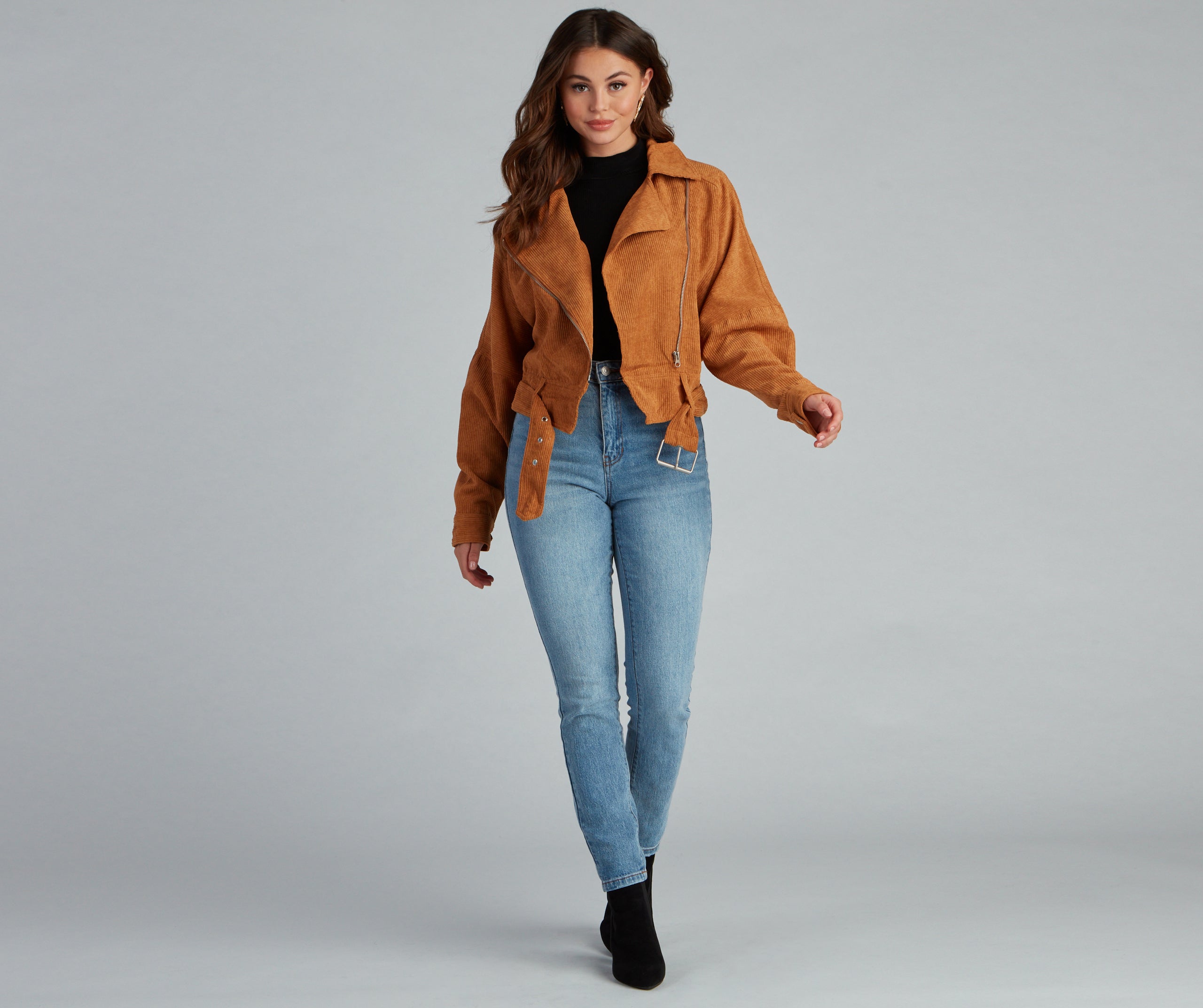 Biker Girl Moment Corduroy Jacket - Image 5