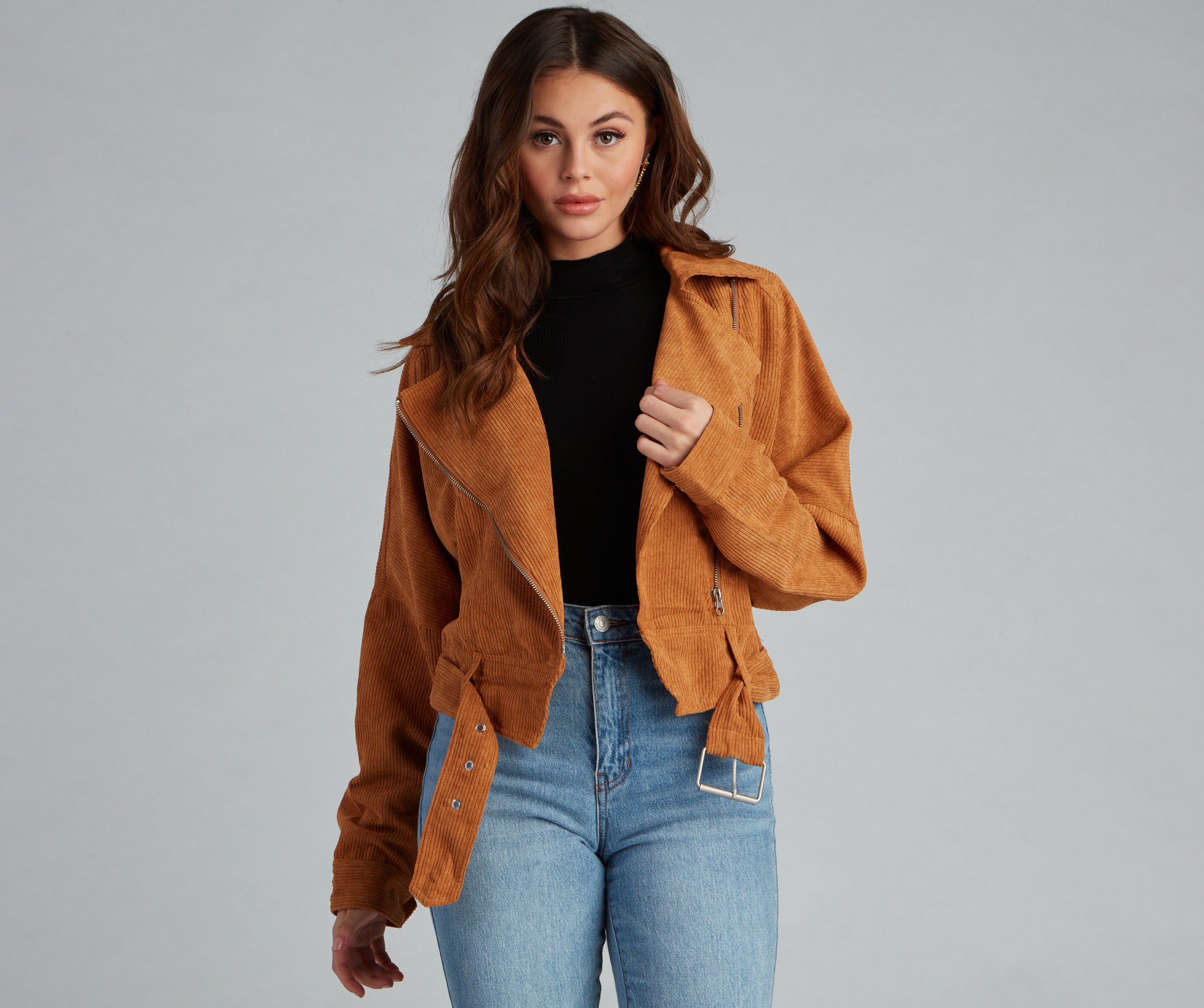 Biker Girl Moment Corduroy Jacket - Image 6