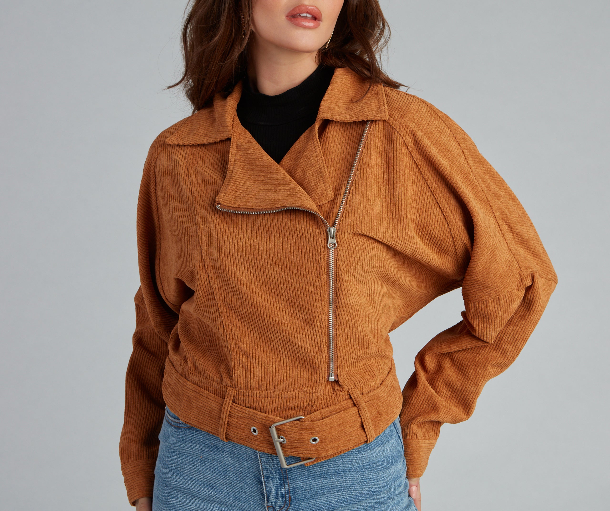 Biker Girl Moment Corduroy Jacket - Image 7