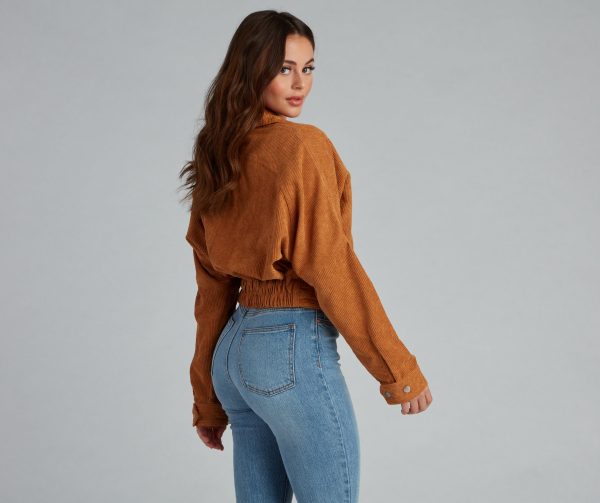 Biker Girl Moment Corduroy Jacket - Image 8